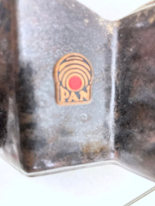 Two triple wall lamps from the 1960s/70s, brutalist style, PAN ceramics