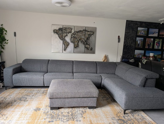Großes Sofa mit Relaxfunktion – Montel, Metal, Textile (photo 2 of 7)