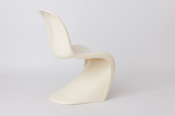 Vintage White Panton Chair By Verner Panton For Herman Miller, 1972 Original Mid-Century Modern Space Age (photo 7 of 9)