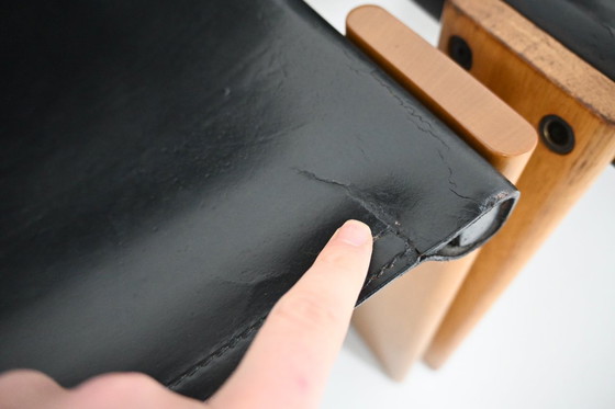 Image 1 of Esszimmerstühle „Monk“ von Afra & Tobia Scarpa für Molteni, 1970er Jahre, 6er-Set