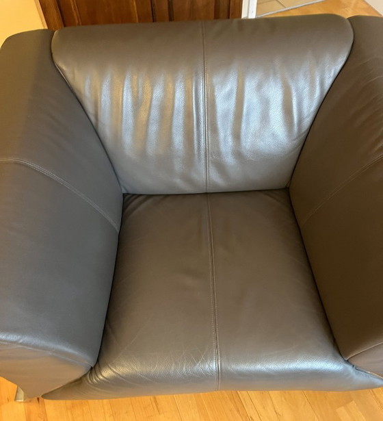 Image 1 of Poltrona Rolf Benz Design tipo 322 in pelle color talpa