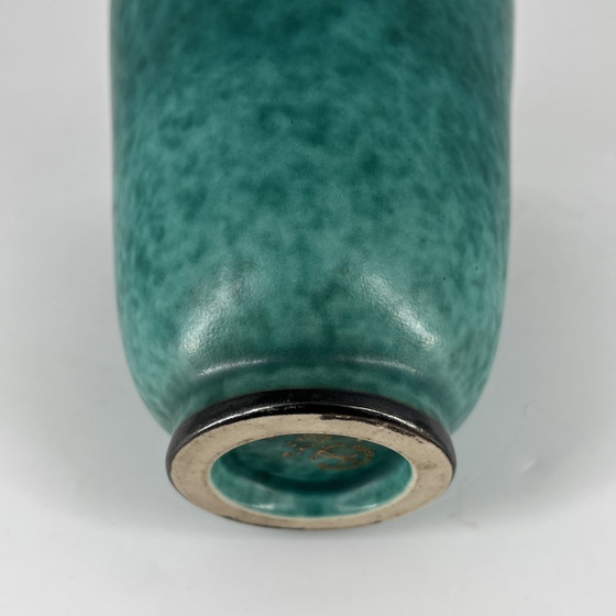 Gustavsberg “Argenta” vase (model 9780) – Wilhelm Kåge – Swedish Grace / Art Déco – Ceramic, Silver (photo 7 of 10)