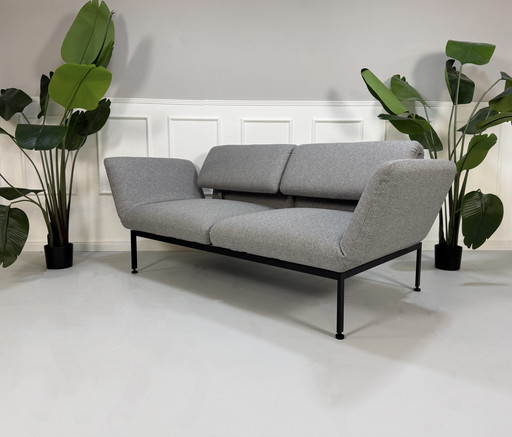 Brühl Roro Designer Grau Stoff Sofa Schlafsofa Ausstellungsstück