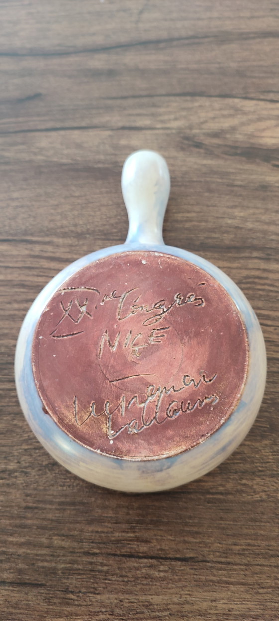 Image 1 of Ceramica firmata Marie-Christine Treinen Vallauris 20° Congresso di Nizza