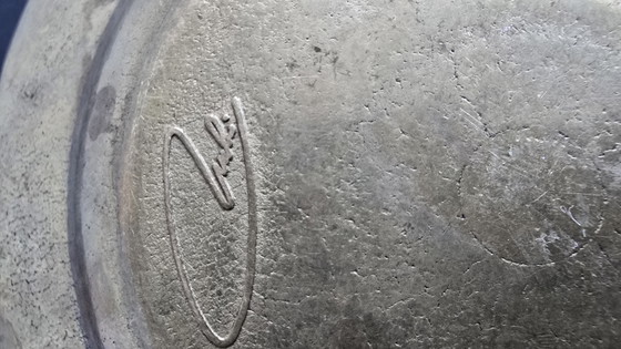 Vintage Solid Brass Studio Bowl – Signed Artisan Piece (1950s–1970s) (photo 3 of 15)