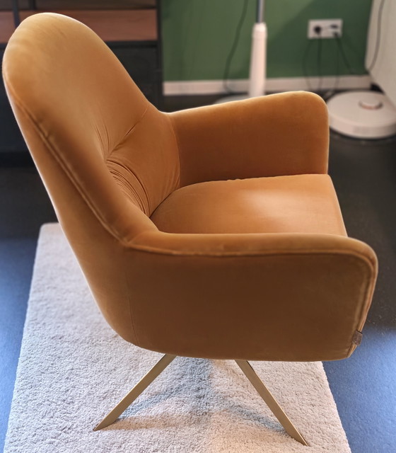 Poltrona lounge Dutchbone Robusto – giallo senape/velluto – Poltrone, Metal, Velvet (photo 3 of 7)