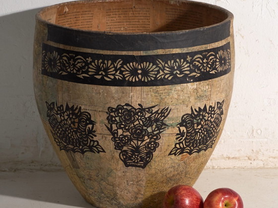 Antique Chinese papier-mâché container – China, circa 1900 – Decorative Objects, Paper, Rustic (photo 2 of 39)