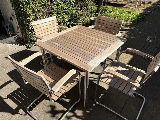 Image 1 of Garpa Bolero teak 4 persoon buitentafel en stoel