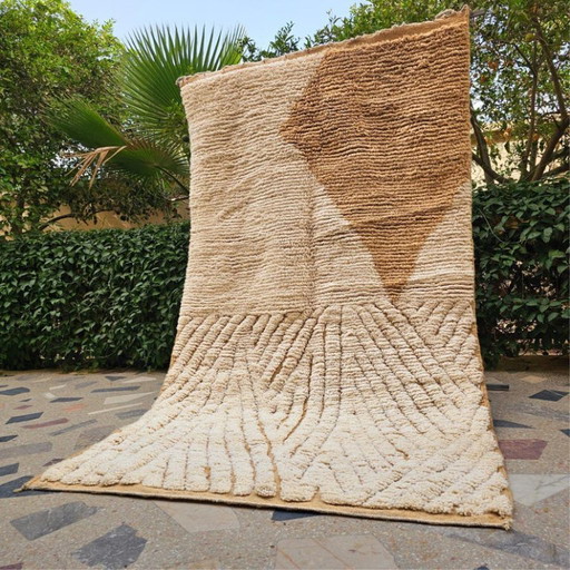 Marokkaans tapijt, bruin, op maat gemaakt, 240 x 160 cm