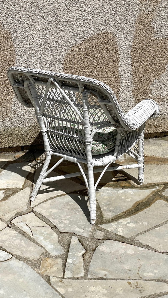 Image 1 of Vintage Rattan Kids Armchair