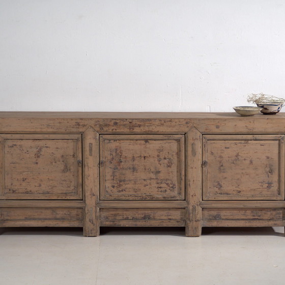 Antique Chinese sideboard in elm wood – Shanxi, circa 1920 (photo 4 of 40)