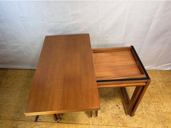 Image 1 of Mid Century Retro Teak Coffee Table / Nest of Tables by McIntosh Circa 1960  A stunning and highly practical mid century modern 