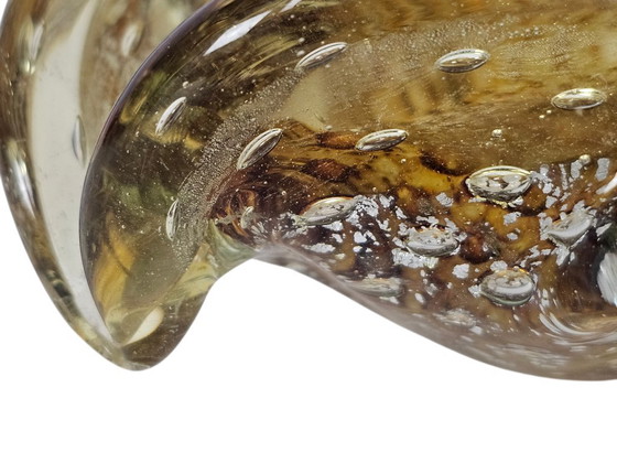 Image 1 of Barovier & Toso - Murano - Cenicero - Cristal - Ámbar - Partículas de plata - Década de 1950