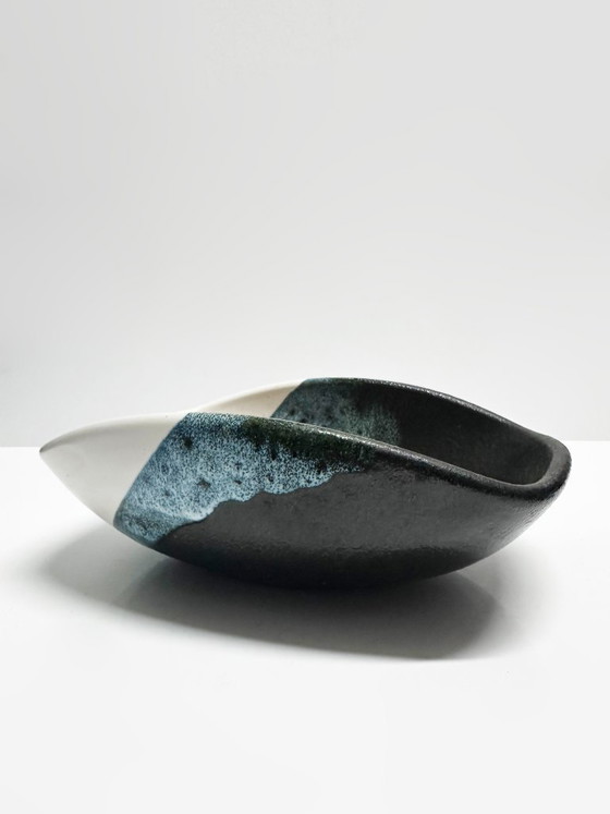 Image 1 of Raro set di tre ciotole in ceramica, Elchinger Atelier. Francia, 1950.