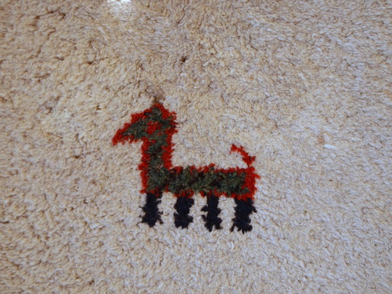 Image 1 of Tappeto Gabbeh persiano vintage fatto a mano, 140 cm x 215 cm, anni '60 - 1C344