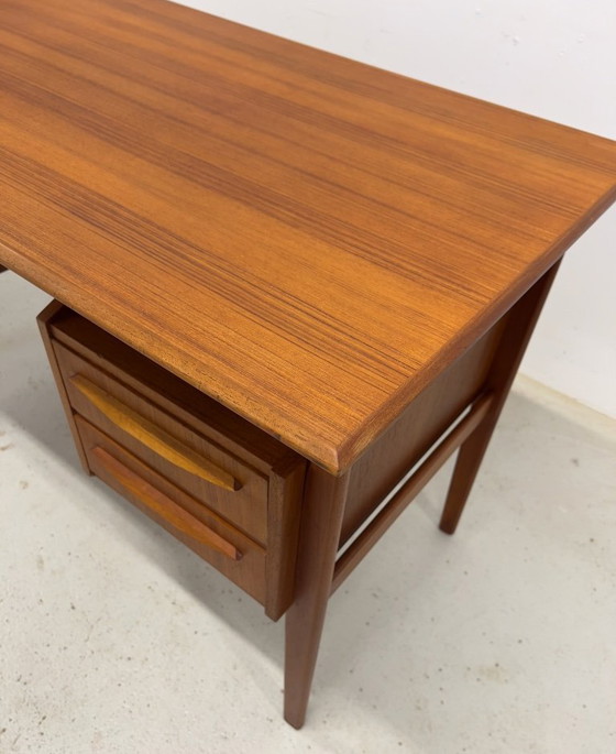 Image 1 of Teak Desk By Gunner Nielsen For Tibergaard, 1960s.