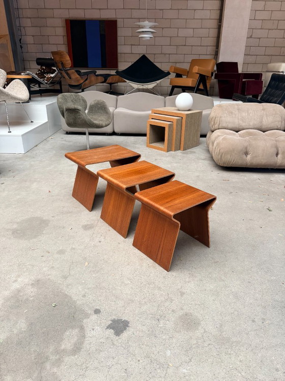 Vintage nesting tables by Grete Jalk – Bijzettafels, Wood (photo 2 of 10)