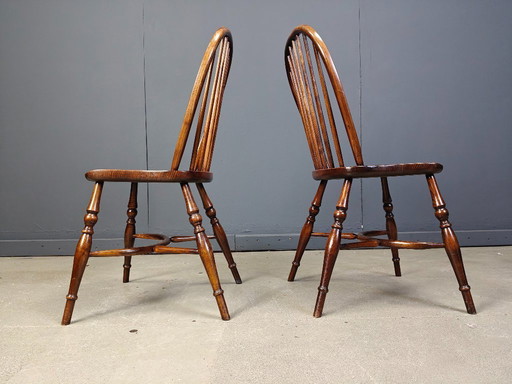 Set aus 8 Vintage-Esszimmerstühlen von Ercol, 1950er