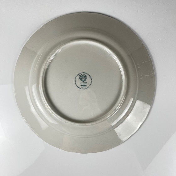 Image 1 of Assiette à gâteau Villeroy & Boch, modèle "Valeria", tons rouges