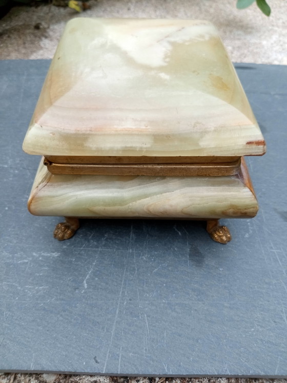 Vintage 60s Italian Onyx Jewelry Box – Decorative Objects, Stone (photo 4 of 9)
