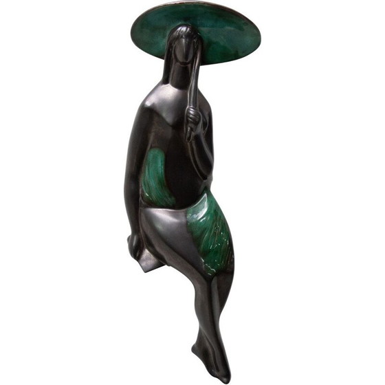 Image 1 of Vintage ceramic hanging sculpture by Jitka Forejtová, Czechoslovakia 1960