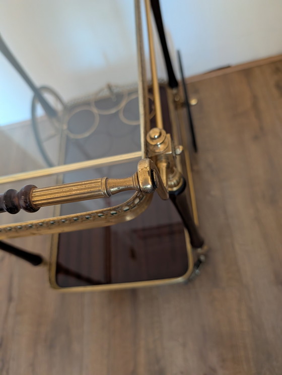 Image 1 of Serveer wagen Maison Jansen jaren 40-50