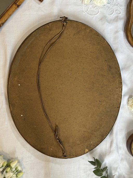 Specchio vintage in legno e oro