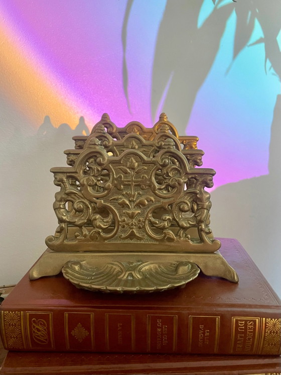 Sujetaletras de bronce antiguo – Revisteros, Bronze (photo 2 of 4)