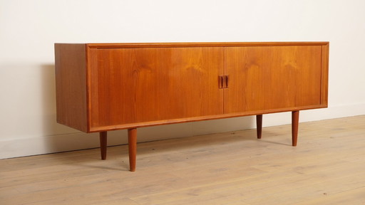 Vintage-Anrichte | Svend Aage Larsen | Dänisches Design | Tambour-Tür