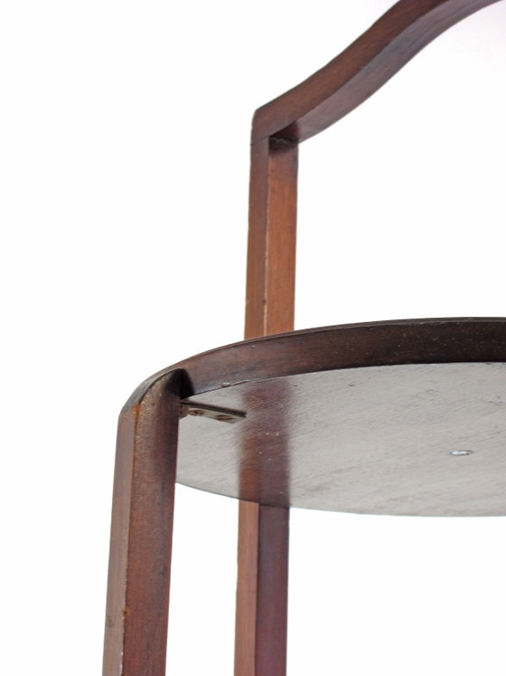 Mahogany Vintage Jugendstil Antique High Tea Cake Stand 19th Century, Storage cabinet, Wood, Brown, Art Deco (photo 4 of 12)