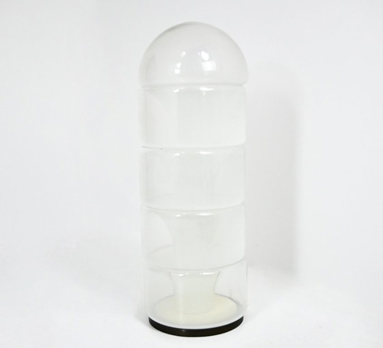 Image 1 of Lampada da terra Sfumato LT316 in vetro di Murano, disegnata da Carlo Nason per Mazzega, anni '70.