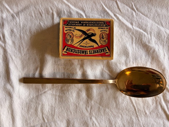 Image 1 of Cubiertos de bronce, Sigvard Bernadotte Scanline, años 50