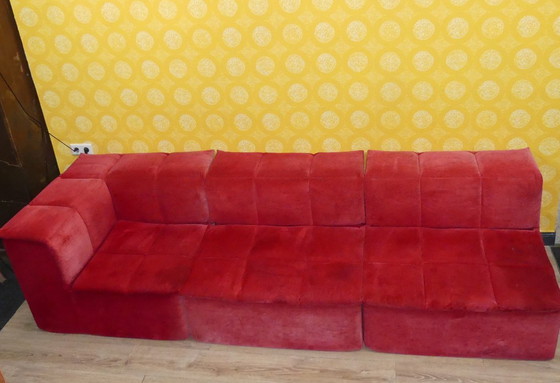 Image 1 of Modular sofa, 3 elements, corner armchair, foam, Lübke model Q-System, 1990s