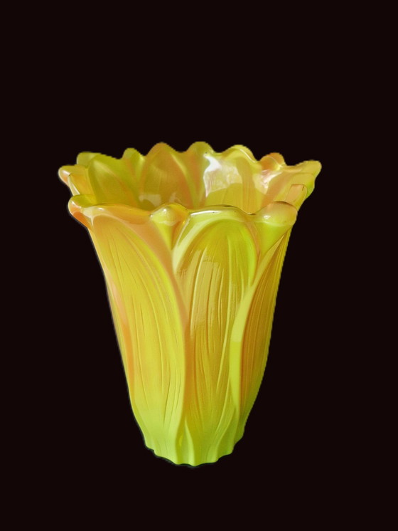 Image 1 of Walther Glass - Large Vase In The Shape Of A Flower