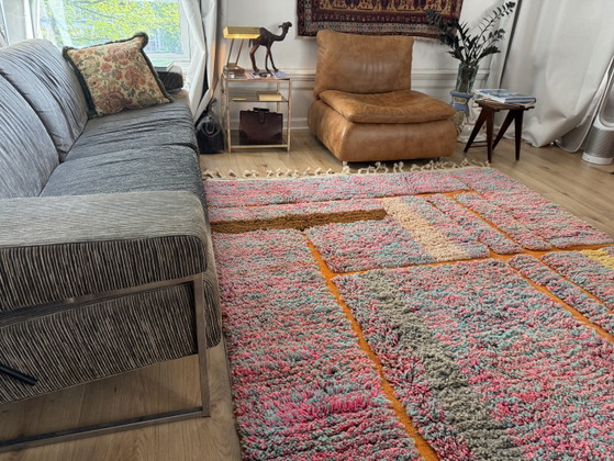 Hand-knotted Moroccan Boucherouite Rug 304 × 193 cm – Rugs & carpets, Wool (photo 14 of 15)