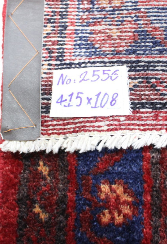 Image 1 of Handgeknoopt Perzisch tapijt Mahal 415x108