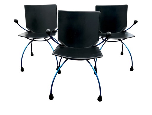 3X Stuhl "Gigi", Pierre Mazairac und Karel Boonzaaijer für Hennie De Jong