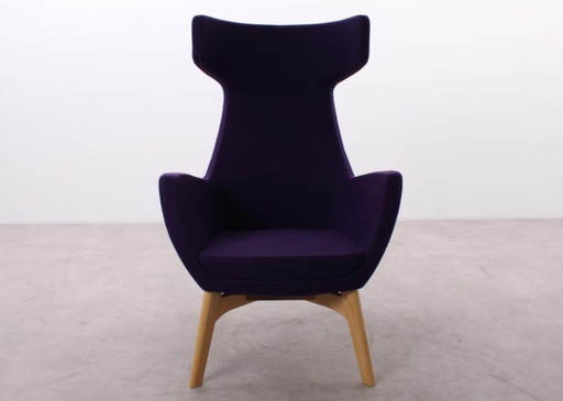 Fauteuil Connection Mae violet avec appui-tête