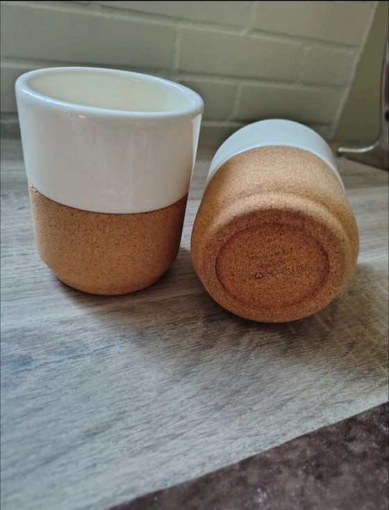 Image 1 of Set teiera di design Alma Gémea, ceramica portoghese e sughero