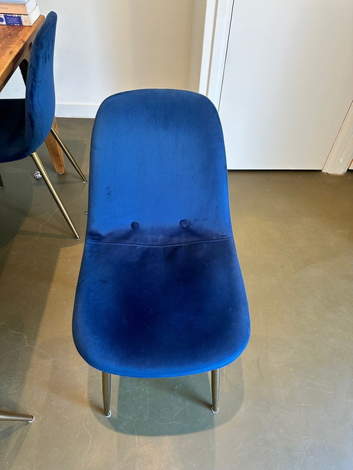 6 velvet (dining room) chairs