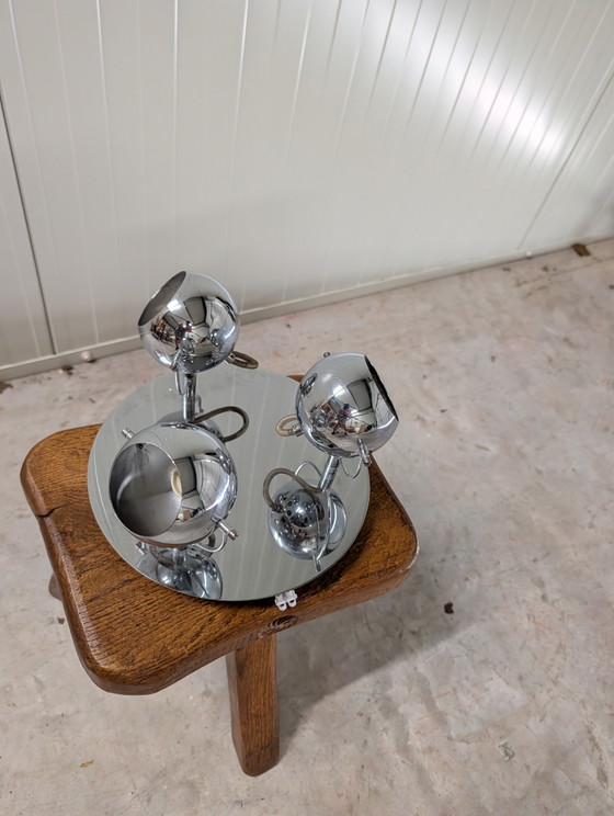 Vintage Chrome 'Eyeball' Ceiling or Wall Lamp – Ceiling lights, Glass, Metal (photo 2 of 5)