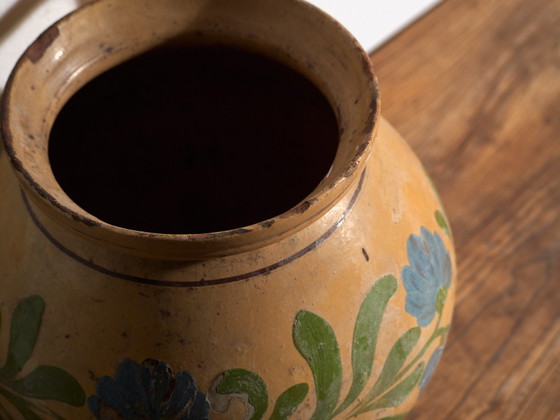 Brocca antica in ceramica smaltata, Europa Centrale, circa 1920, Stoviglie, Blu (foto 2 di 10)