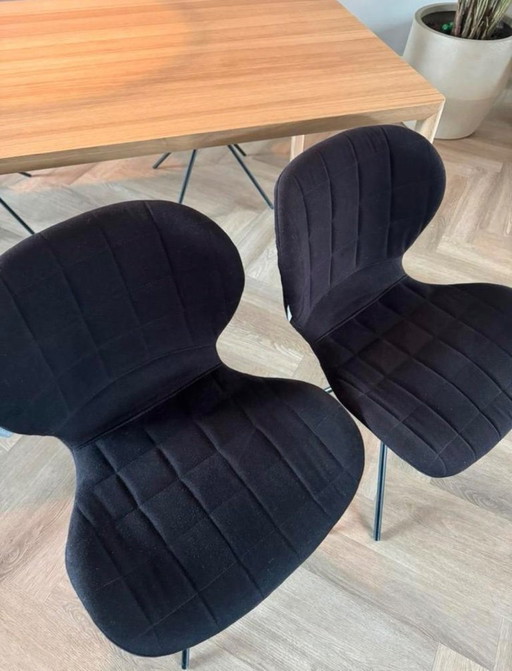 4 sedie Pure OMG nere