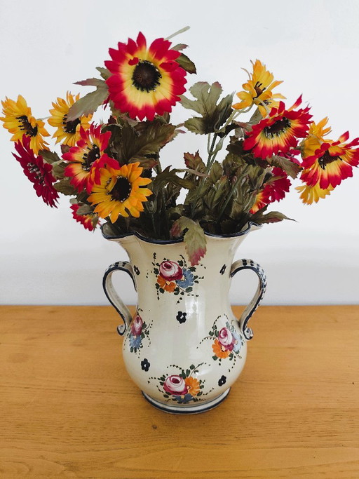 Antique Vase Made in Italy Polychrome Decoration – vazen, Ceramic (photo 2 of 10)