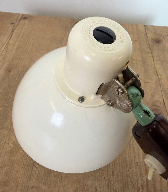 Image 1 of Industrial East German Scissor Lamp from VEB Zweckleuchtenbau Dresden, 1950s