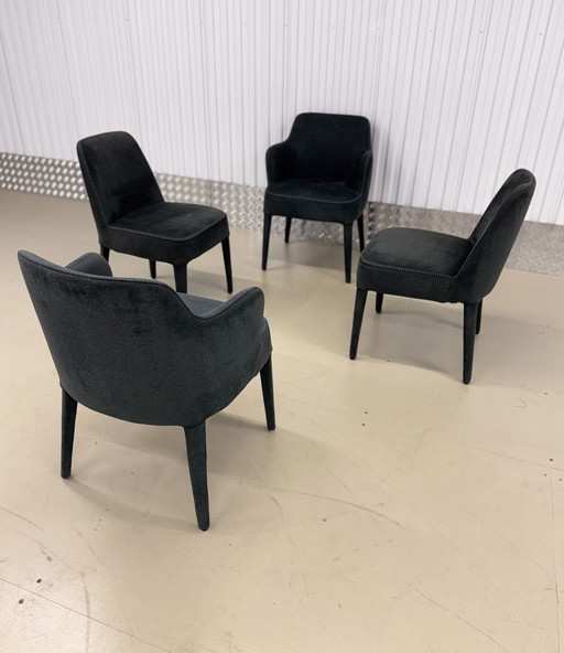 4 chaises de salle à manger de luxe MAXALTO type FEBO | Citterio
