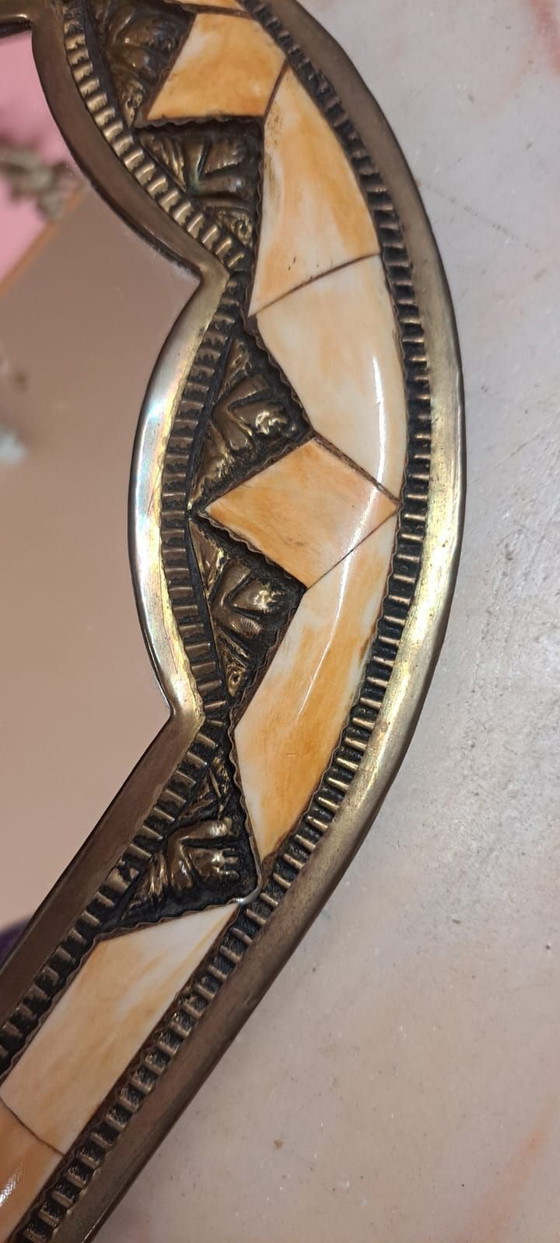 Arabian Mirror, Glass, Stone, Beige (photo 11 of 11)