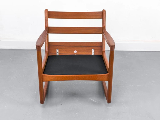 Senator Rocking Chair in Teak by Ole Wanscher for Cado, 1974, Wool, Mid Century Modern (photo 2 of 31)