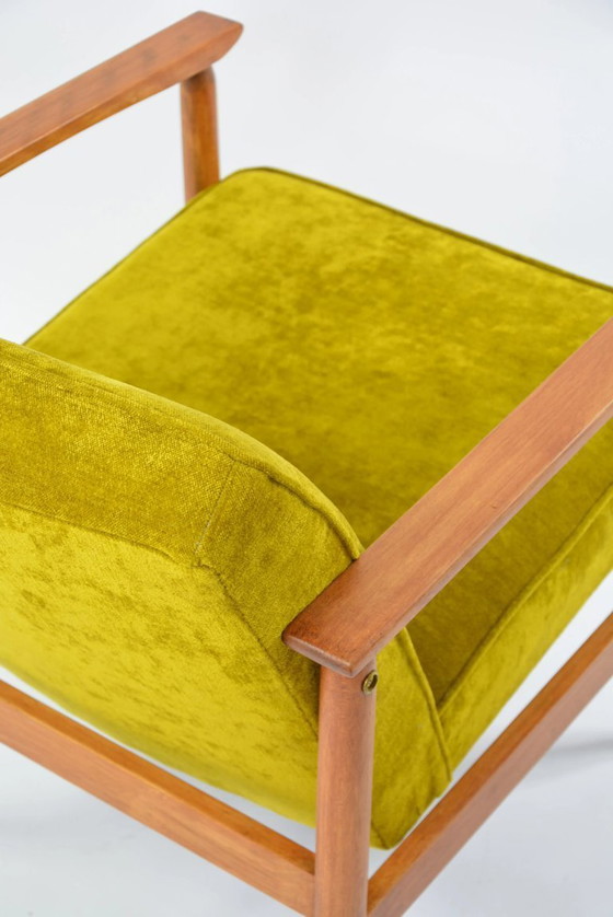 Image 1 of M gestructureerde fluwelen fauteuils citroen