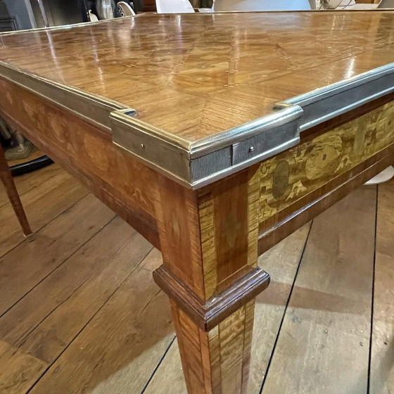 Louis XVI Directoire Inlaid Table / Desk, 19th Century – Bronze (photo 2 of 18)